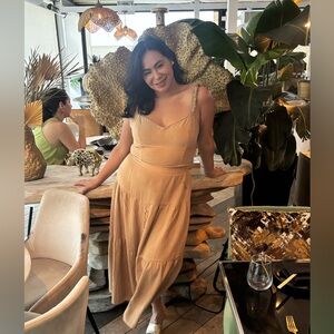 Two piece linen dress